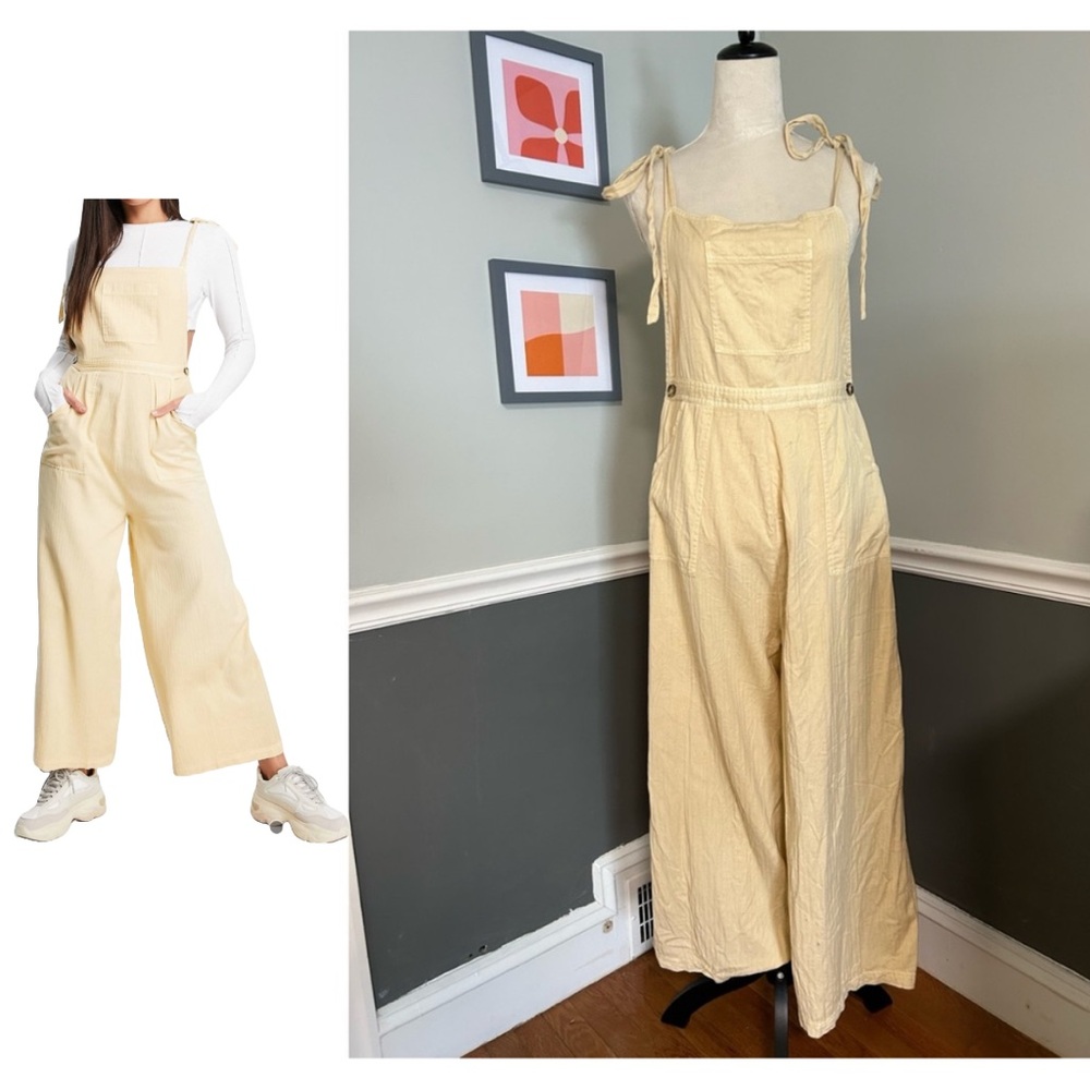 ASOS Tall Cropped Tie Shoulder Jumpsuit